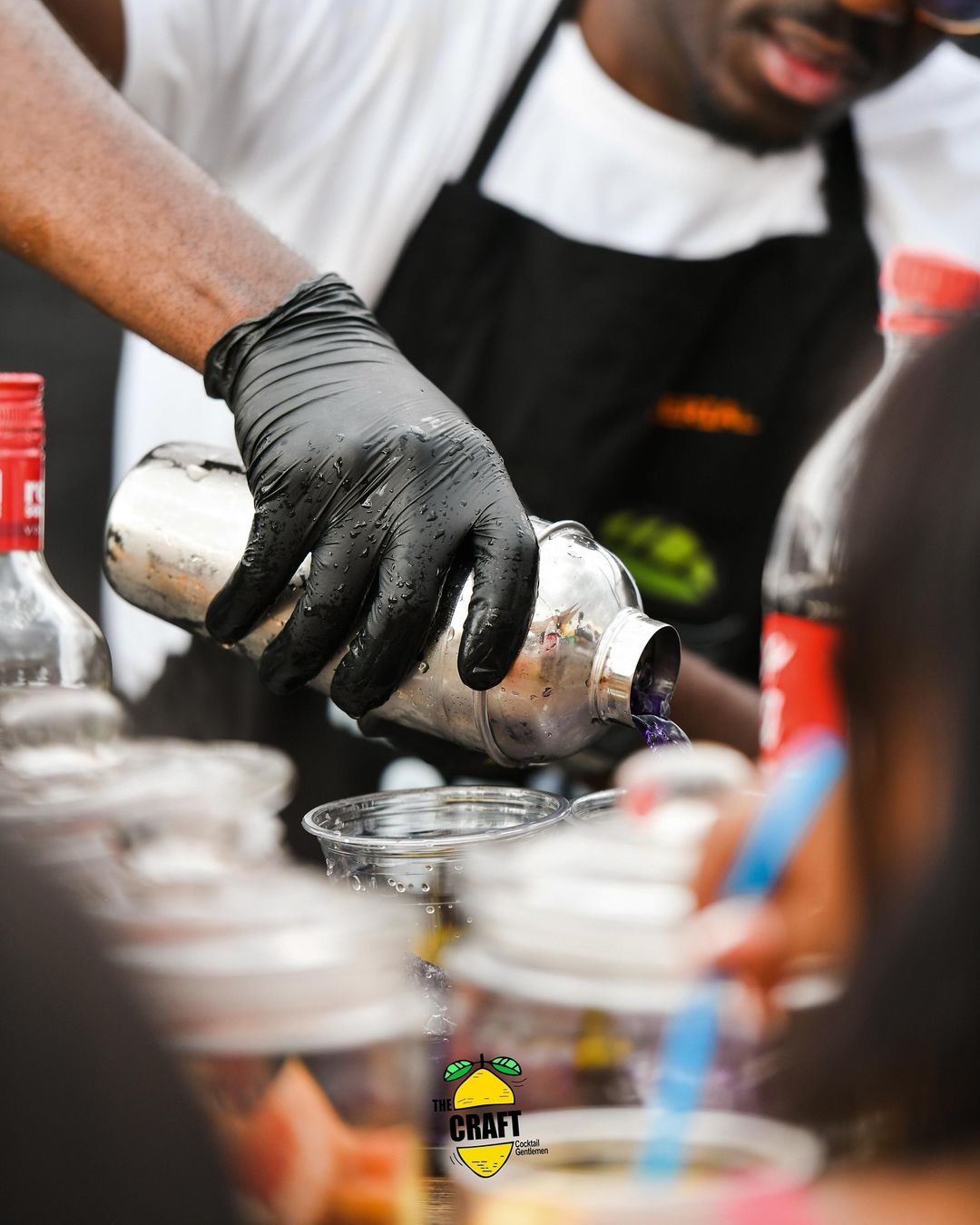 Bartenders in action